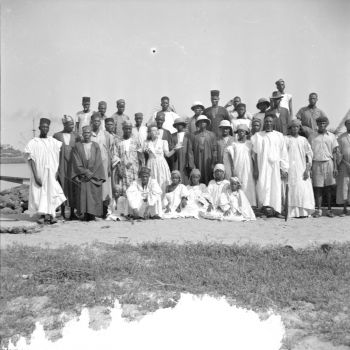 Guinée - portrait de groupe avec Anita Conti - 1946-1949