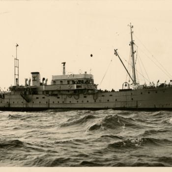 Navire océanographique Président Théodore Tissier - le navire en mer -1958-1959