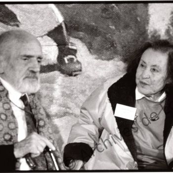 Théodore Monod et Anita Conti au festival Étonnants Voyageurs de Saint-Malo - 1994