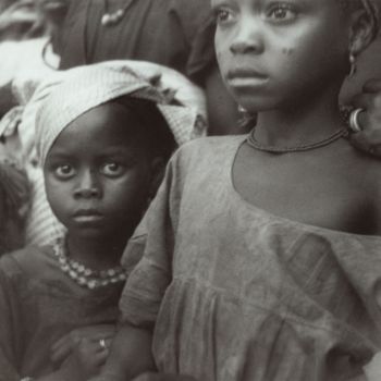 Afrique   portrait de deux enfants 1946 1957