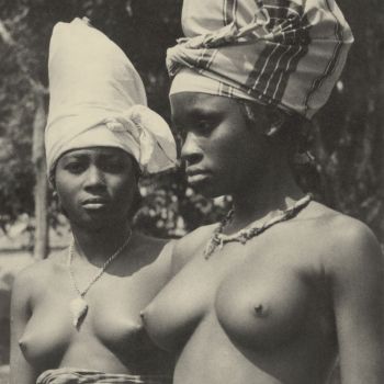 Guinée région de Forecariah   portrait de deux femmes