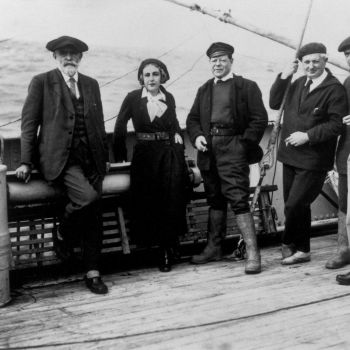 Navire océanographique Président Théodore Tissier   Anita Conti et l'équipage 1934 1936