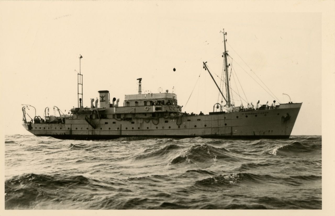 Navire océanographique Président Théodore Tissier - le navire en mer -1958-1959